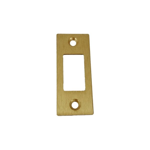 Emtek Square Deadbolt Strike Satin Brass Finish 83223US4